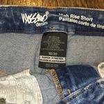 Mossimo High Rise Lace Raw Hem Boho Denim Shorts Size 10/30 Photo 1