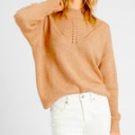 Banana Republic  Chunky Marl Mock Neck Sweater with cutouts size medium Photo 0