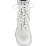 Steve Madden White ‘Tornado’ Lace-Up Combat Boots Photo 7