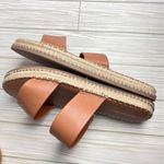 American Eagle  Outfitters Women's Cognac  Double Strap Low Heel  Sandals Sz 10 Photo 2