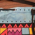 Spiegel  VINTAGE Canvas Drawstring Sling Tote Duffel Bag Colorful 90s Photo 4