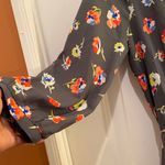 Lush Clothing Lush Gray Midi Dress with Vibrant Floral Print Photo 3