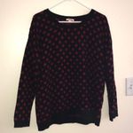 Timing harlequin red and black sweater L acrylic Photo 3