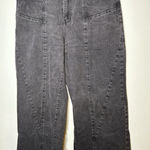 Cider  Wide Leg Black Washed Jeans Boho Hippie Skater Indie Whimsygoth Size XL Photo 0