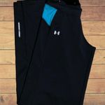 Under Armour  black workout pants with blue design Photo 0