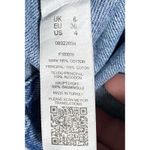 ASOS Design Tall Denim Mini Western Shirt Dress Womens 4 Puff Sleeves Cowgirl Photo 6