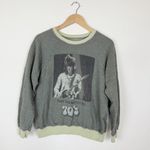 PEOPLE OF LEISURE rolling stones too tough to die sweatshirt in sage gray Size M Photo 3