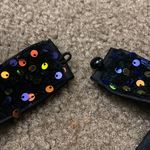 Amazon NWT Wdirara Medium Multicolored Sequin Sleeveless Backless Halter Mini Dress Photo 2