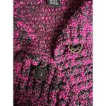 St. John Women's Multicolor Knit Fringe Vest Size L Button Closure Photo 5