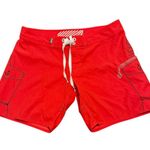 Volcom Swim Shorts Red Black Size Large Photo 0