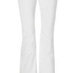 CAbi NWT #5880 White Trouser (Long )Slight Flare Jeans In Brite White Photo 0