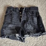 PacSun Distressed Black Denim Shorts Photo 0