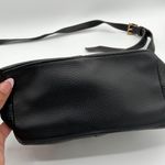 Giani Bernini Tiganello Crossbody Bag Black Leather Adjustable Strap Gold Hardware Small Purse Photo 2