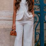 ZARA white vest top sleeveless blazer jacket Photo 1