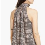 Joie NWOT  Erola B Zebra Print Satin Halter Top Size Medium Photo 7