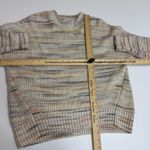 Michael Stars  Sweater Womens X Small Cream Striped Heathered Crew Neck Cotton Photo 7