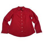 Talbots  Perfect Shirt Red Women's Size 6P Wrinkle Resistant Stretch Work Career Photo 1
