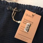 Quince  Womens Chiffon Smocked Sleeveless Mini Dress Navy Blue XL Photo 4