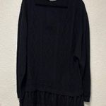 Simply Couture  Black Knit Sweater with Layered Hem 2X/3X Photo 3