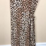 Seven Wonders Women’s Leopard Print Wrap Maxi Dress Brown Size 2 Photo 2