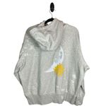 Nike Oversized Grey ‘Power In Purpose’ Floral Embroidered Pullover Hoodie Size M Photo 1