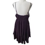 American Eagle  Outfitters AEO Hi-neck Crochet Dress Sz L Purple Photo 3