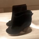Gianni Bini ✨ Schools Out Suede Peep Toe Black Sz 6 Bootie✨ Photo 2