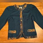Jeffrey & Dara Petite by Linda Hutley Women’s VTG 3/4 Sleeve sweater,USA|Size:10 Blue Photo 6