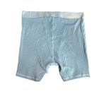 SKIMS Womens M Logo Band Boyfriend Biker Shorts Light Blue Ribbed Loungewear PJ Photo 7
