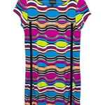 Laundry by Shelli Segal Multicolor Bright Neon Abstract Print Dress Size XS Photo 0