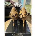 Ralph Lauren Lauren Women's Lindella Ii Faux-Snakeskin Pump Size 8.5 B Photo 4