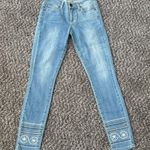 Paige  Skinny Jeans with Embroidery Photo 2