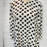 Hobbs London Hobbs Ivory/Navy 100% Silk Blouse Size 6 NWT Photo 0