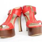 Michael Kors Berkley Leather Platform Sandal Size 9 NWOB Photo 1