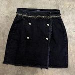 Guess Vintage  Wilma denim tweed embellished mini skirt Photo 0