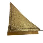 Whiting & Davis Vintage  Gold Tone Mesh Like Purse or Bag Disco Retro Necklace Photo 7