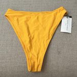 Faithfull the Brand  Dylla High Bikini Bottoms | Sun Yellow Womens Us Size 6 NWT Photo 0