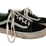 Vans Old Skool Skateboard Low Top Sneakers Black & Mint Size 7M / 8.5W Photo 0