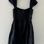 Reformation Oaklyn Black Mini Dress 0 Photo 5