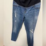 Isabel Maternity Dark Wash Jeggings Size 10 Blue Photo 2
