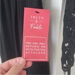 NWT Truth & Fable black lace gown long sleeve xs Photo 5