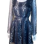 Line and Dot 100% Silk Animal Print Mini Dress Photo 1