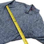 Ted Baker  Blue Leopard Print Long Sleeve Chic Careerwear Buttondown Size 4 Photo 9