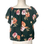 One Clothing los angeles green floral top Photo 0