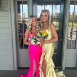 Sherri Hill Yellow Prom Gown Photo 5