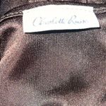 Charlotte Russe 90s Vintage  Dark Chocolate Satin Blouse Photo 3