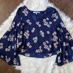Cupcakes and Cashmere Audriana Floral Bell Sleeve Top Photo 2