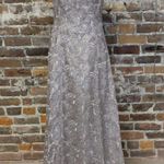 Adrianna Papell $299  Formal Evening Gown Size 6 Sequin Lace Dress Wedding Party Photo 3