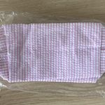 Amazon Pink Striped Seersucker Toiletry Makeup Bag Photo 1