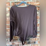 Nuuds Coffee scoop neck Long Sleeve Bodysuit Brown Size XL Photo 2